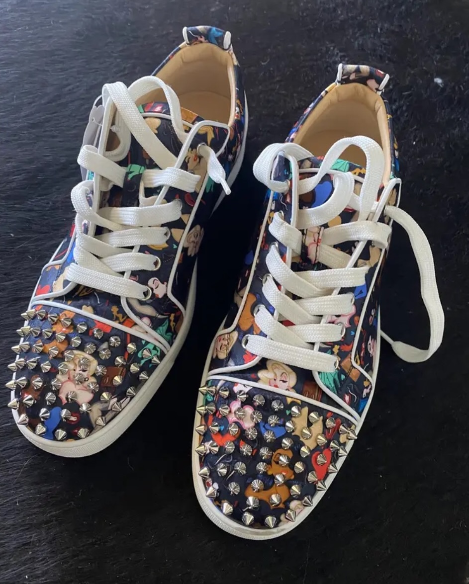 Louis Junior Spike Cloth Low Trainers: Christian Louboutin’s Pop-Baroque Statement in Footwear